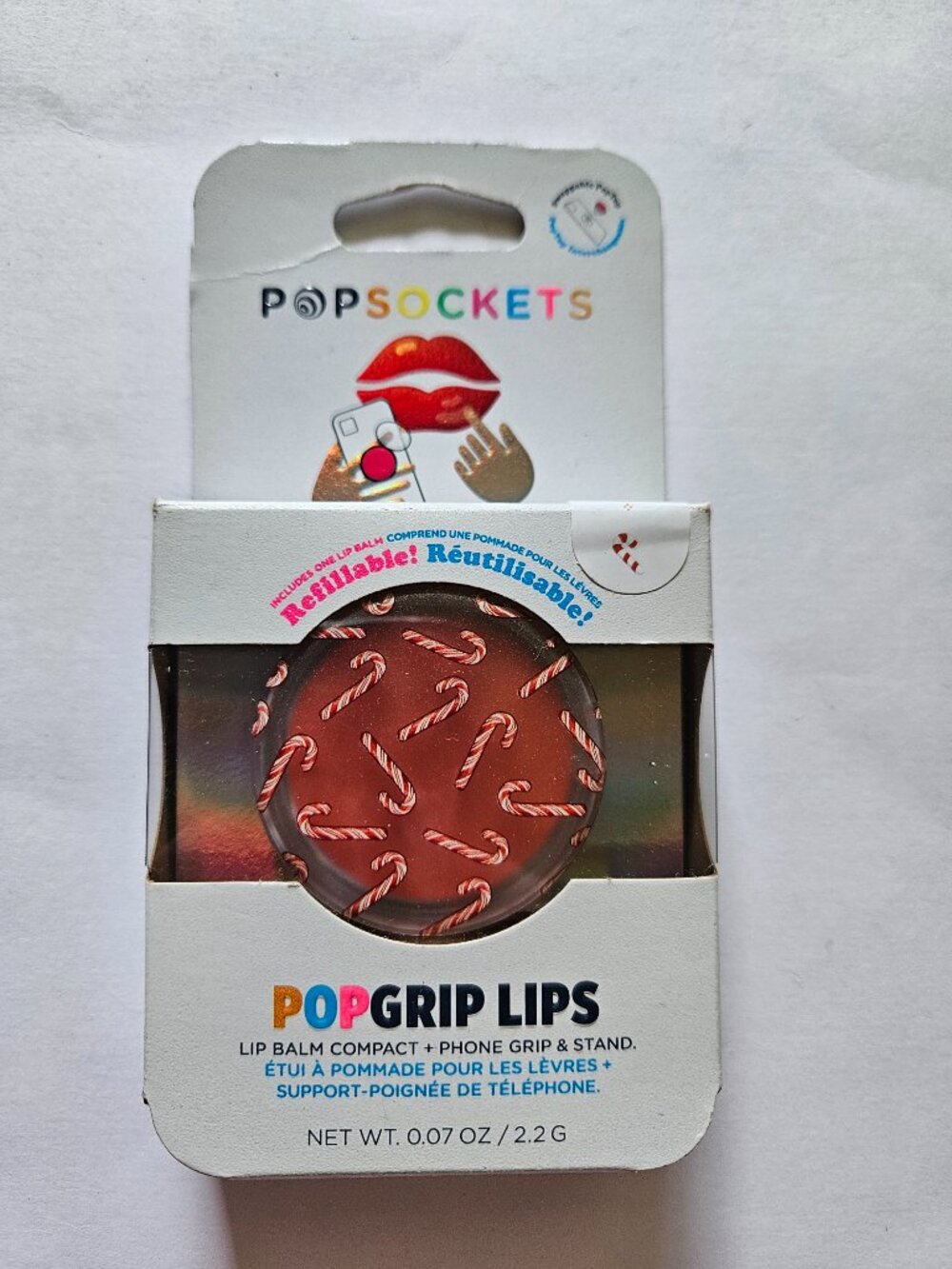 PopSockets PopGrip Lips - Candy Cane Crush